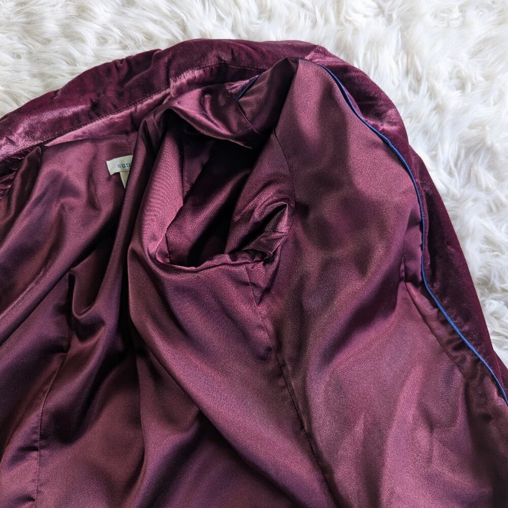 Sundance Raspberry Velvet Blazer - Size 8P - Picture 15 of 16